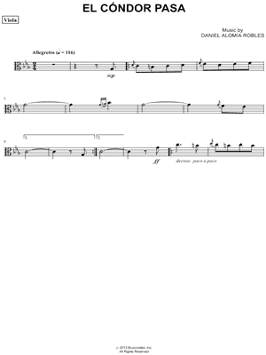 El Cóndor Pasa - Viola
