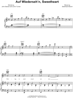 Auf Wiederseh'n, Sweetheart