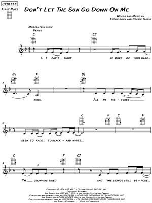 Don't Let the Sun Go Down on Me