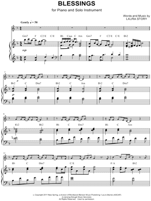 Blessings - Piano Accompaniment