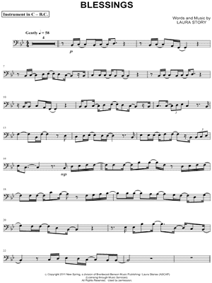 Blessings - Bass Clef Instrument