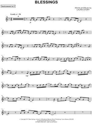 Blessings - F Instrument