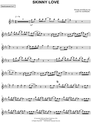 Skinny Love - C Instrument