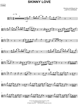Skinny Love - Viola