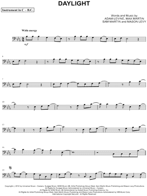 Daylight - Bass Clef Instrument