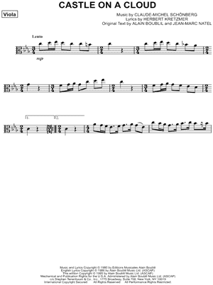 Castle on a Cloud from Les Misérables - Sheet Music