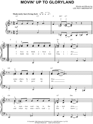 MOVIN' UP TO GLORYLAND