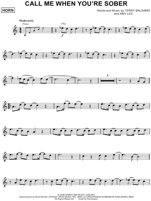 Call Me When You're Sober