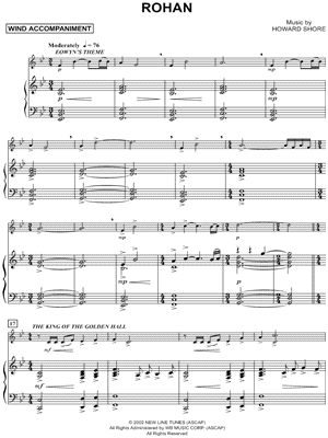 Rohan - Piano Accompaniment (Winds)
