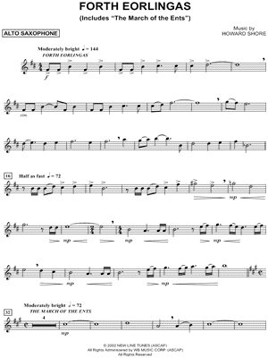 Forth Eorlingas - Alto Saxophone