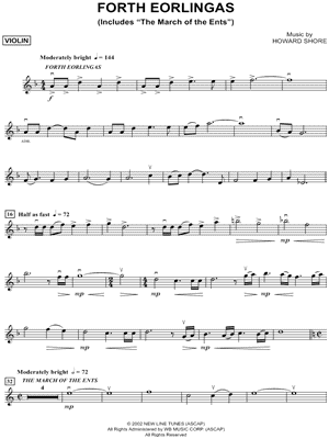 Forth Eorlingas - Violin