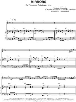 Mirrors - Piano Accompaniment (Any Instrument)