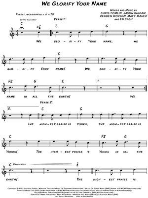 We Glorify Your Name