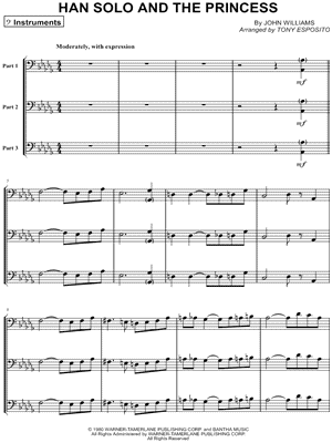 Han Solo and the Princess - Bass Clef Instrument Trio
