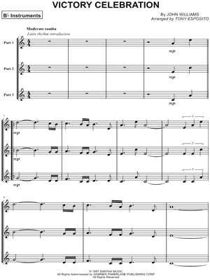 Victory Celebration - Bb Instrument Trio