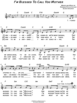 I'm Blessed To Call You Mother by Molly Pasutti - Sheet Music