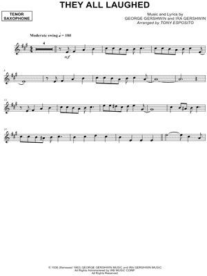 They All Laughed - Tenor Sax