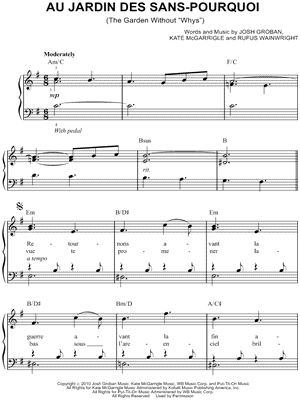 Au Jardin Des Sans-Pourquoi