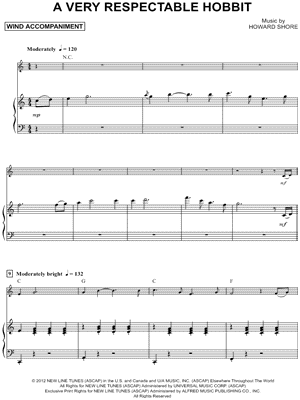 A Very Respectable Hobbit - Piano Accompaniment (Winds)