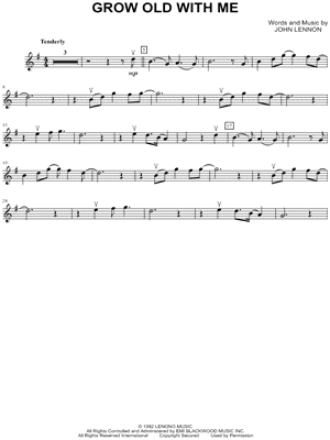 Grow Old With Me - Violin