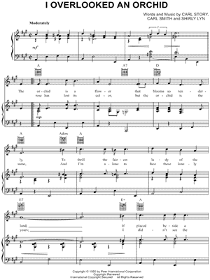 I OVERLOOKED AN ORCHID