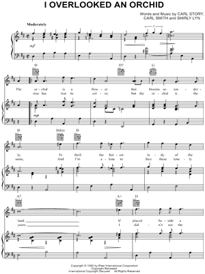 I OVERLOOKED AN ORCHID