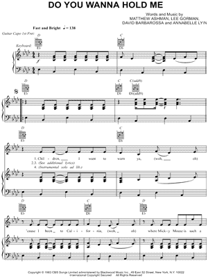 DO YOU WANNA HOLD ME