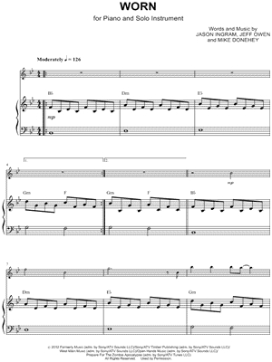 Worn - Piano Accompaniment