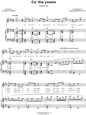 Ca' The Yowes To The Knowes