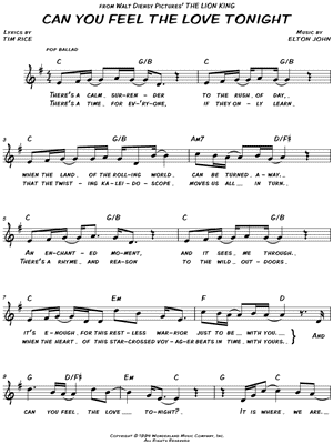 Can You Feel the Love Tonight