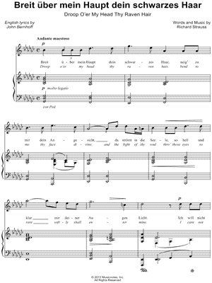 Breit Uber Mein Haupt Dein Schwarzes Haar