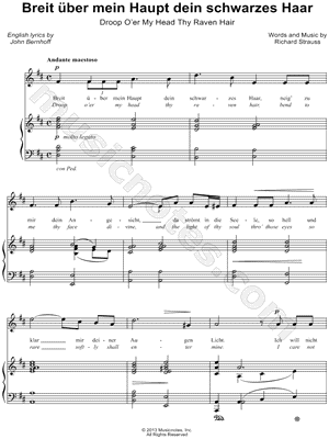 Breit Uber Mein Haupt Dein Schwarzes Haar
