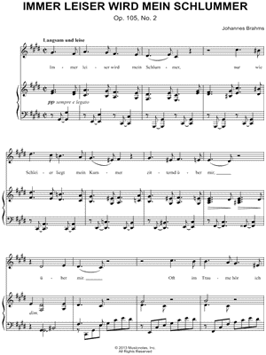 Immer Leiser Wird Mein Schlummer