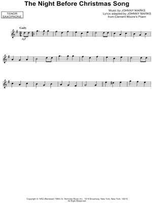 The Night Before Christmas Song