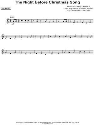 The Night Before Christmas Song