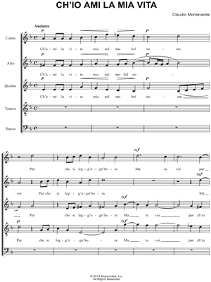 Ch'io Ami La Mia Vita