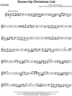 Grown-Up Christmas List