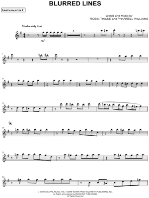 Blurred Lines - C Instrument