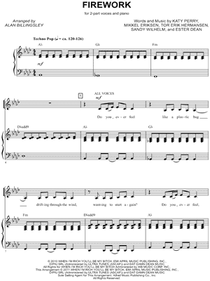 Firework by Katy Perry - Sheet Music