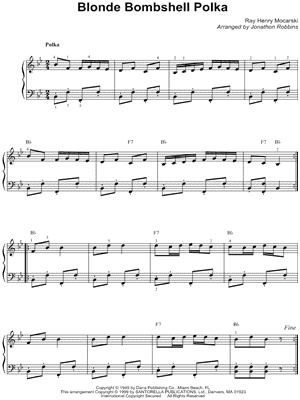 Blonde Bombshell Polka
