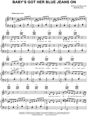 BABY'S GOT HER BLUE JEANS ON