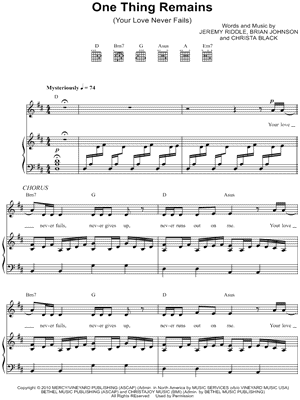 One Thing Remains (Your Love Never Fails)
