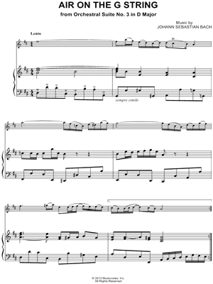 Air on the G String - Piano Accompaniment