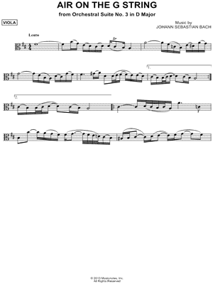 Air on the G String - Viola