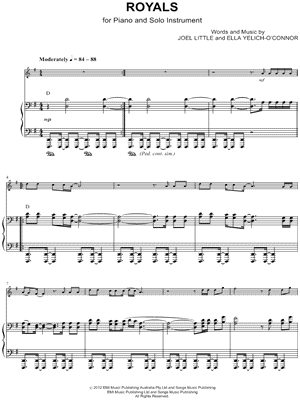 Royals - Piano Accompaniment