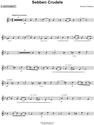 Sebben Crudele - C Instrument