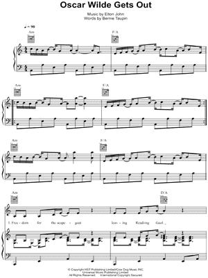 Oscar Wilde Gets Out