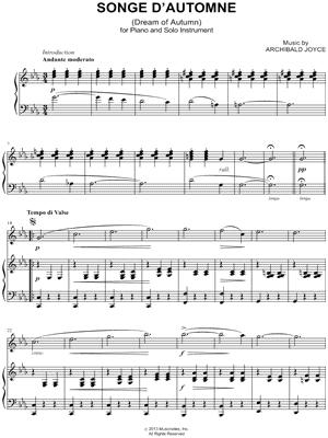 Songe d'Automne - Piano Accompaniment