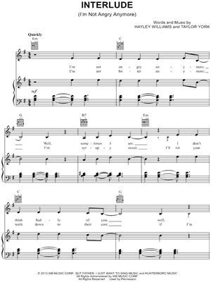 Interlude: I'm Not Angry Anymore