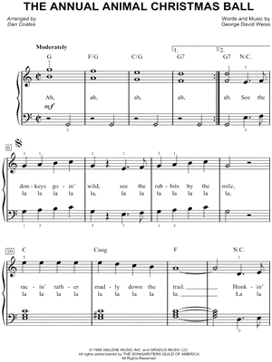 The Annual Animal Christmas Ball